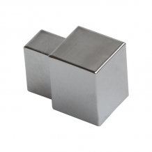 10mm - EDP102.101 Genesis Chrome Plated Aluminium Smart Metal Corners (2 Pack) EDP